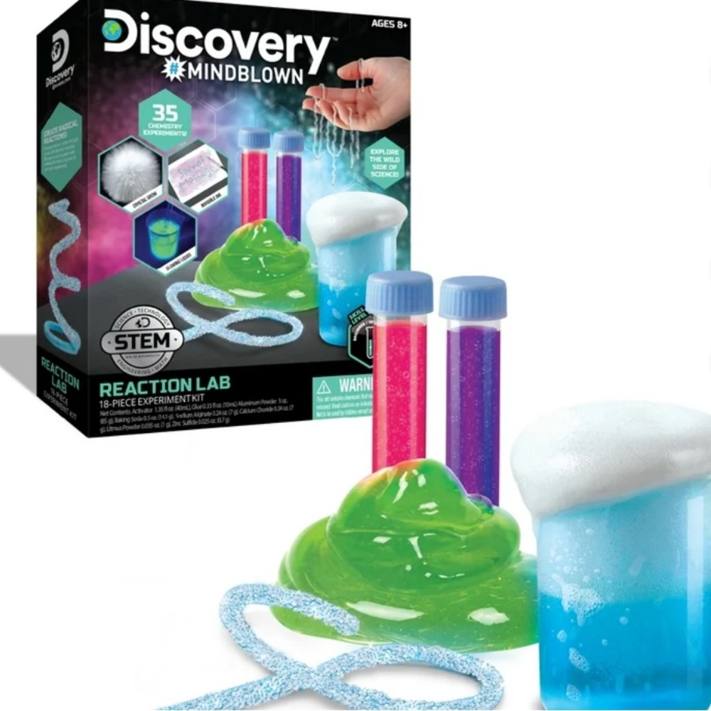 Discovery Mindblown Chemistry Set with Blue and Green Experiments
